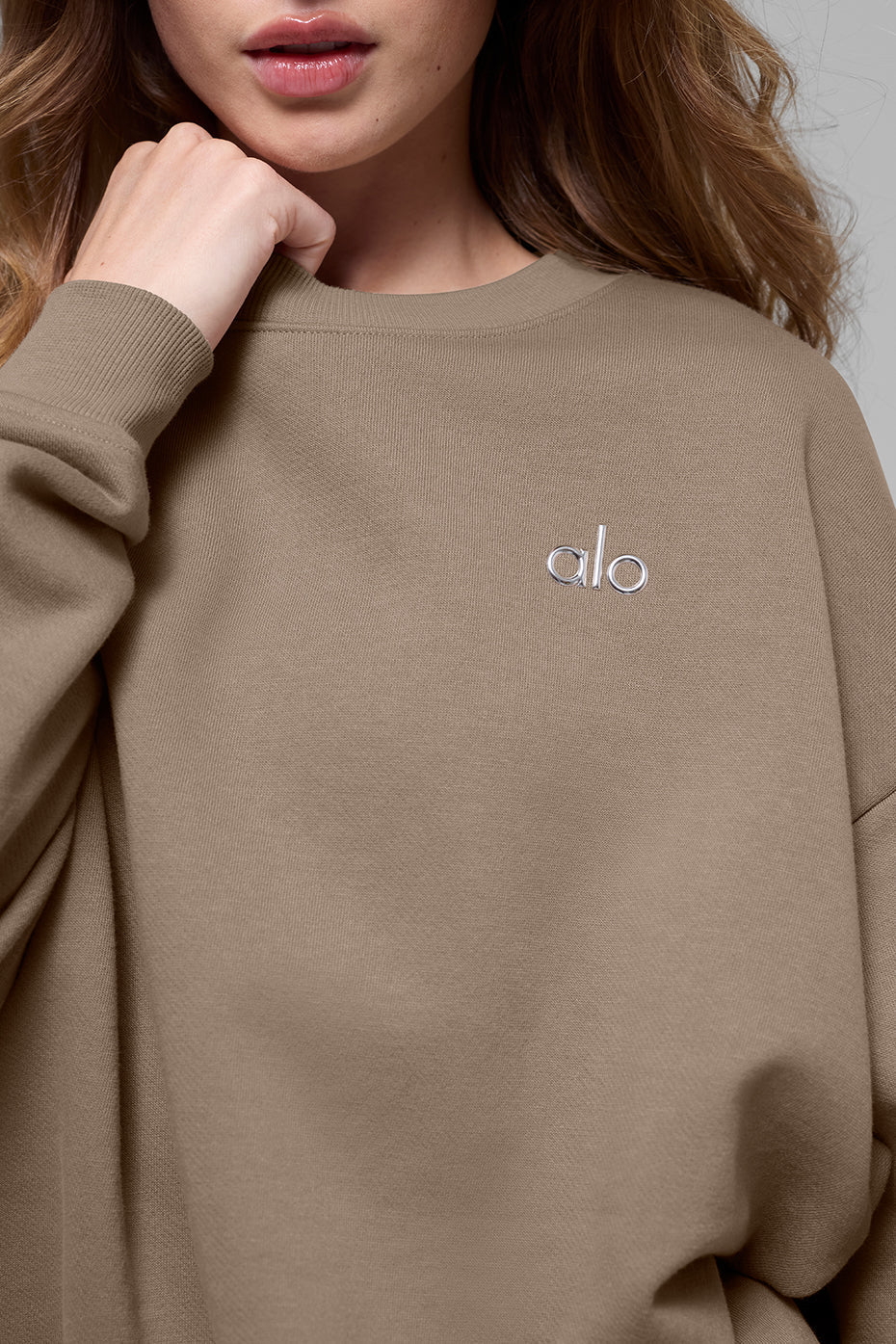 Accolade Crew Neck Pullover - Gravel